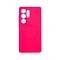 Накладка Silicone Case совместимая с Samsung S25 Ultra (SC) ярко-розовая