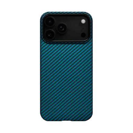 Кевларовая накладка Pitaka Ultra-Slim Case совместимая с iPhone 17 Pro Black/Blue (черно-синяя) EAC