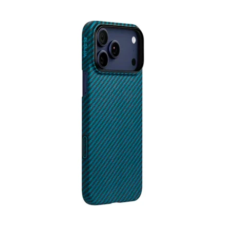 Кевларовая накладка Pitaka Ultra-Slim Case совместимая с iPhone 17 Pro Black/Blue (черно-синяя) EAC