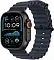 Apple Watch Ultra 2 (2024) GPS + Cellular, 49 мм, корпус из черного титана, ремешок Ocean (One Size) черного цвета MYTC3