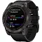 Умные часы Garmin Fenix 7X Sapphire Solar черный с силиконовым ремешком