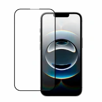 Защитное стекло совместимое с iPhone 16 Е/14/13/13 Pro полноэкранное черное техпак