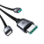 Кабель JoyRoom 2Type-C/Lighting/Micro S-A21 30W 1.2м черный