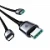 Кабель JoyRoom 2Type-C/Lighting/Micro S-A21 30W 1.2м черный