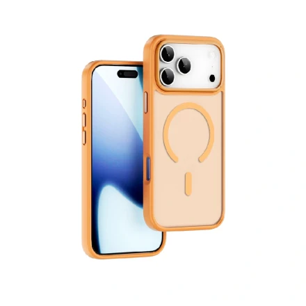 Противоударная накладка Wiwu Armor Pro с MagSafe совместимая с iPhone 17 Pro Max оранжевая