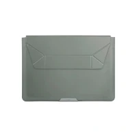 Чехол-конверт Uniq Oslo leather Magnetic Laptop sleeve для ноутбуков 14" зеленый
