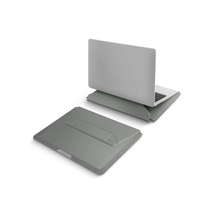 Чехол-конверт Uniq Oslo leather Magnetic Laptop sleeve для ноутбуков 14" зеленый
