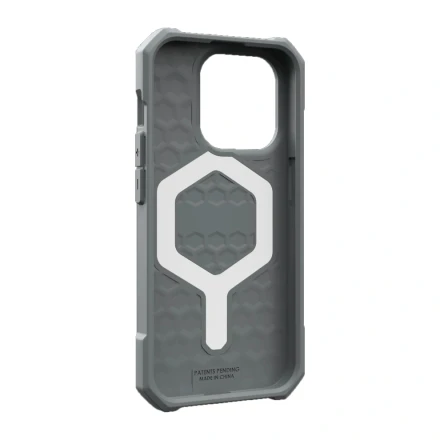 Противоударная накладка UAG Essential Armor с MagSafe совместимая с iPhone 15 Pro серая