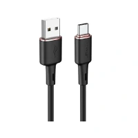Кабель AceFast USB/Type-C (C2-04) 3A 1.2м черный