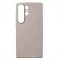 Накладка из эко кожи Kindsuit Case с MagSafe совместимая с Samsung Galaxy S26 Ultra светло-серая (LB)