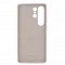 Накладка из эко кожи Kindsuit Case с MagSafe совместимая с Samsung Galaxy S26 Ultra светло-серая (LB)