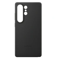Накладка из эко кожи Kindsuit Case с MagSafe совместимая с Samsung Galaxy S26 Ultra черная (LB)