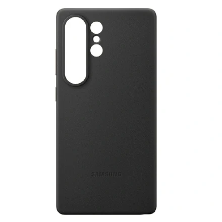 Накладка из эко кожи Kindsuit Case с MagSafe совместимая с Samsung Galaxy S26 Ultra черная (LB)