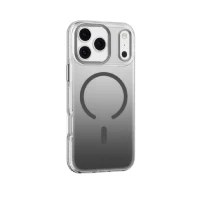 Противоударная накладка Mutural с MagSafe совместимая с iPhone 17 Pro прозрачно-серая