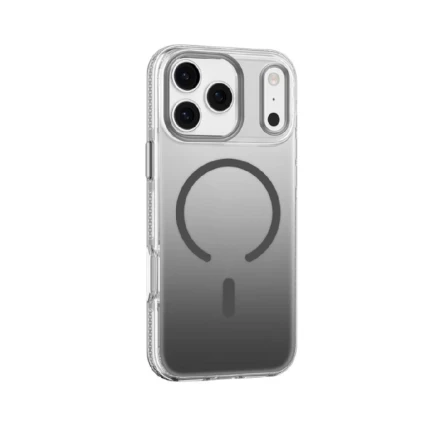 Противоударная накладка Mutural с MagSafe совместимая с iPhone 17 Pro прозрачно-серая