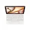 Чехол-клавиатура Apple Magic Keyboard совместимая с iPad Air 11" (2024-2025) (русская гравировка) white (белая)