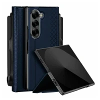 Чехол книжка Dux Ducis Bril series для Samsung Galaxy Z Fold 6 экокожа синяя