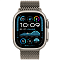 Apple Watch Ultra 2 (2024) GPS + Cellular, 49 мм, корпус из титана, ремешок Titanium Milanese Loop (L) цвета natural titanium (титан) MX5T3