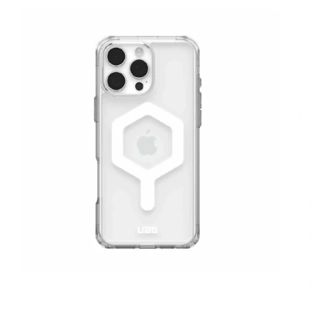 Противоударная накладка Uag Plyo с MagSafe (белый) совместимая с iPhone 16 Pro прозрачная