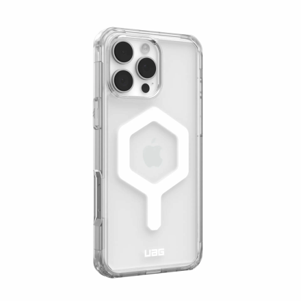 Противоударная накладка Uag Plyo с MagSafe (белый) совместимая с iPhone 16 Pro прозрачная