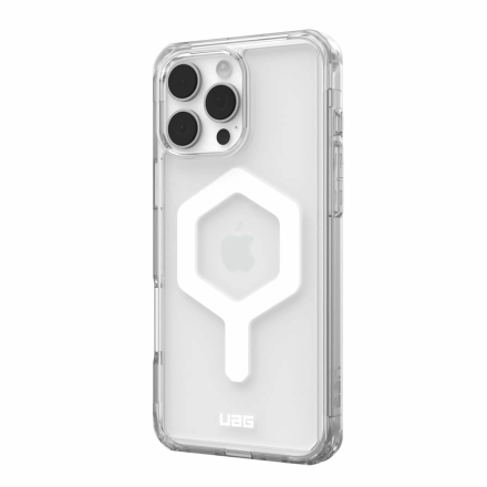 Противоударная накладка Uag Plyo с MagSafe (белый) совместимая с iPhone 16 Pro прозрачная