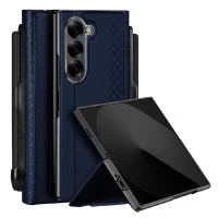 Чехол книжка+стилус Dux Ducis Bril series для Samsung Galaxy Z Fold 6 экокожа синяя