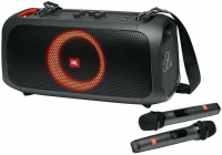 Портативная акустика JBL PartyBox On-The-Go, 100 Вт, black (2 микрофона)