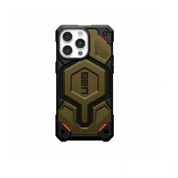 Противоударная накладка UAG Monarch MagSafe совместимая с iPhone 15 Pro кевлар зеленая
