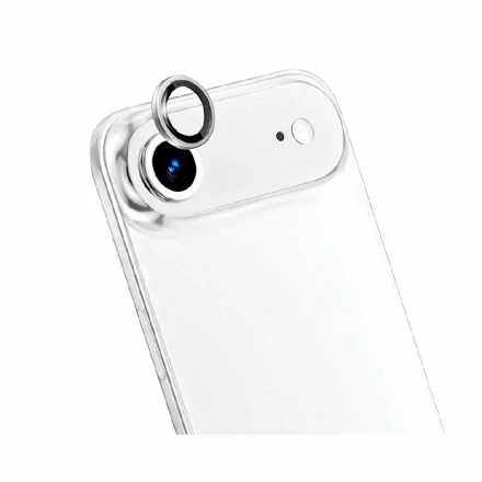 Защитное стекло на камеру WIWU Titan совместимое с iPhone 17 Air Silver (серебро)