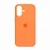 Накладка Silicone Case с MagSafe совместимая с iPhone 17 оранжевая LB