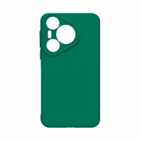 Силиконовая накладка совместимая с Huawei Pura 70 Pro(SC) зеленая