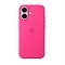 Накладка Silicone Case с MagSafe совместимая с iPhone 16 розовая SZ