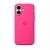 Накладка Silicone Case с MagSafe совместимая с iPhone 16 розовая SZ