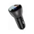 Автомобильное зарядное устройство Acefast B6 (USB-A/USB-C) with digital diaplay Transparent 63W