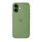 Накладка Silicone Case с MagSafe совместимая с iPhone 17 зеленая SZ