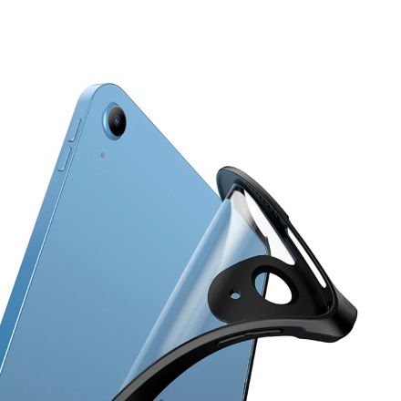 Противоударная накладка Xundd совместимый с iPad Air 13" (2024) прозрачный с черными бортами