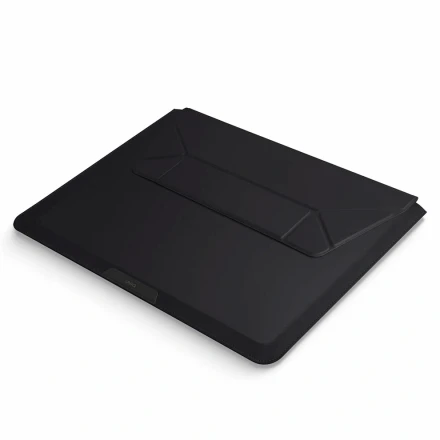 Чехол-конверт Uniq Oslo leather Magnetic Laptop sleeve совместимый с ноутбукоми 14" черный