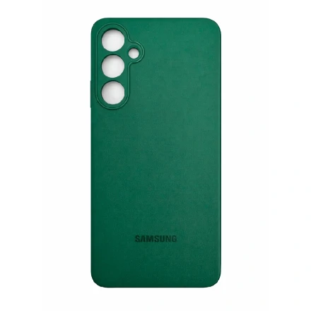 Накладка Silicone Case совместимая с Samsung S24 FE зеленая (SC)