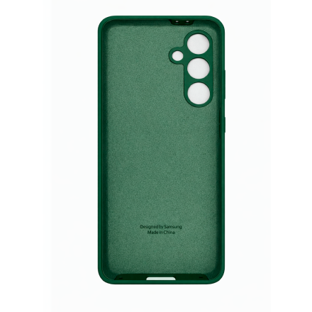 Накладка Silicone Case совместимая с Samsung S24 FE зеленая (SC)