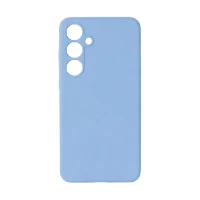 Накладка Silicone Case совместимая с Samsung S25 Plus/S24 Plus голубая MG