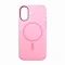 Накладка Silicone Case Mutural с MagSafe совместимая с iPhone 17 розовая