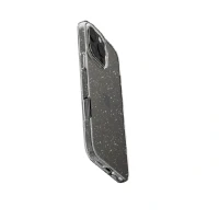 Пластиковая накладка Nice совместимая с iPhone 16 Pro прозрачная c блестками
