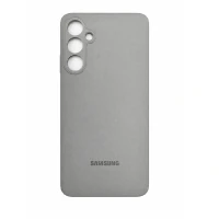 Накладка Silicone Case совместимая с Samsung S24 FE серая (SC)