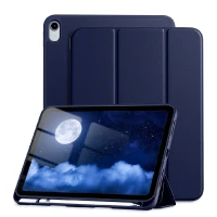 Чехол-книжка Partner совместимая с iPad 10 (2022) 10.9"/iPad 11(А16)(2025) темно-синяя