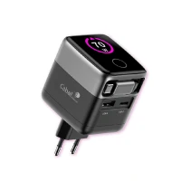 Сетевой блок Cabal Multi GaN Charger (USB-A/USB-C) СP-TCH-701-1 70W + (встроенный кабель рулетка Type-C) черный