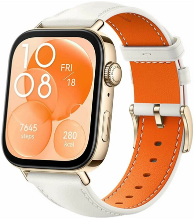 Умные часы  Умные часы Huawei Watch FIT 3 NFC Edition (SLO-B19) белый кожаный ремешок