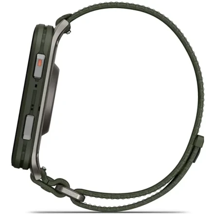 Умные часы  Garmin Venu X1 цвета мха с серой титановой крышкой, нейлоновым ремешком (010-02980-23)
