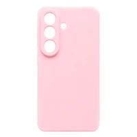 Накладка Silicone Case совместимая с Samsung S 26 Plus (SC) нежно-розовая