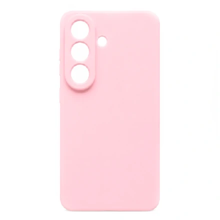 Накладка Silicone Case совместимая с Samsung S 26 Plus (SC) нежно-розовая