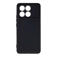 Силиконовая накладка Partner совместимая с ПОКО F6 Pro черная